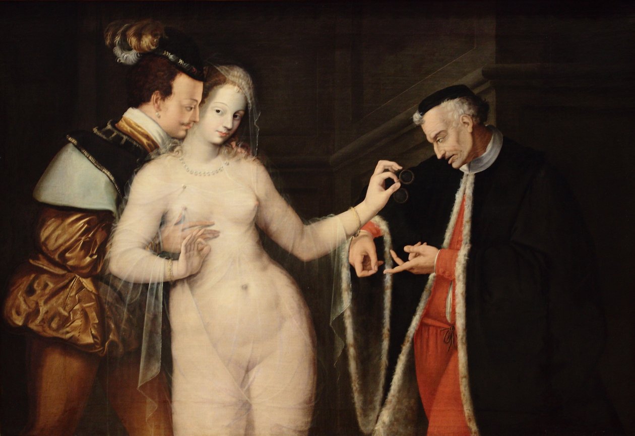 A mulher entre as duas idades de École de Fontainebleau