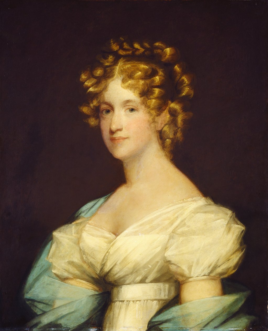 Charlotte Morton Dexter (Sra. Andrew Dexter) de completed by an unknown artist Gilbert Stuart