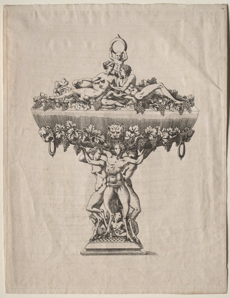 Taça Coberta com Festão de Uvas de copy after Antonio Fantuzzi
