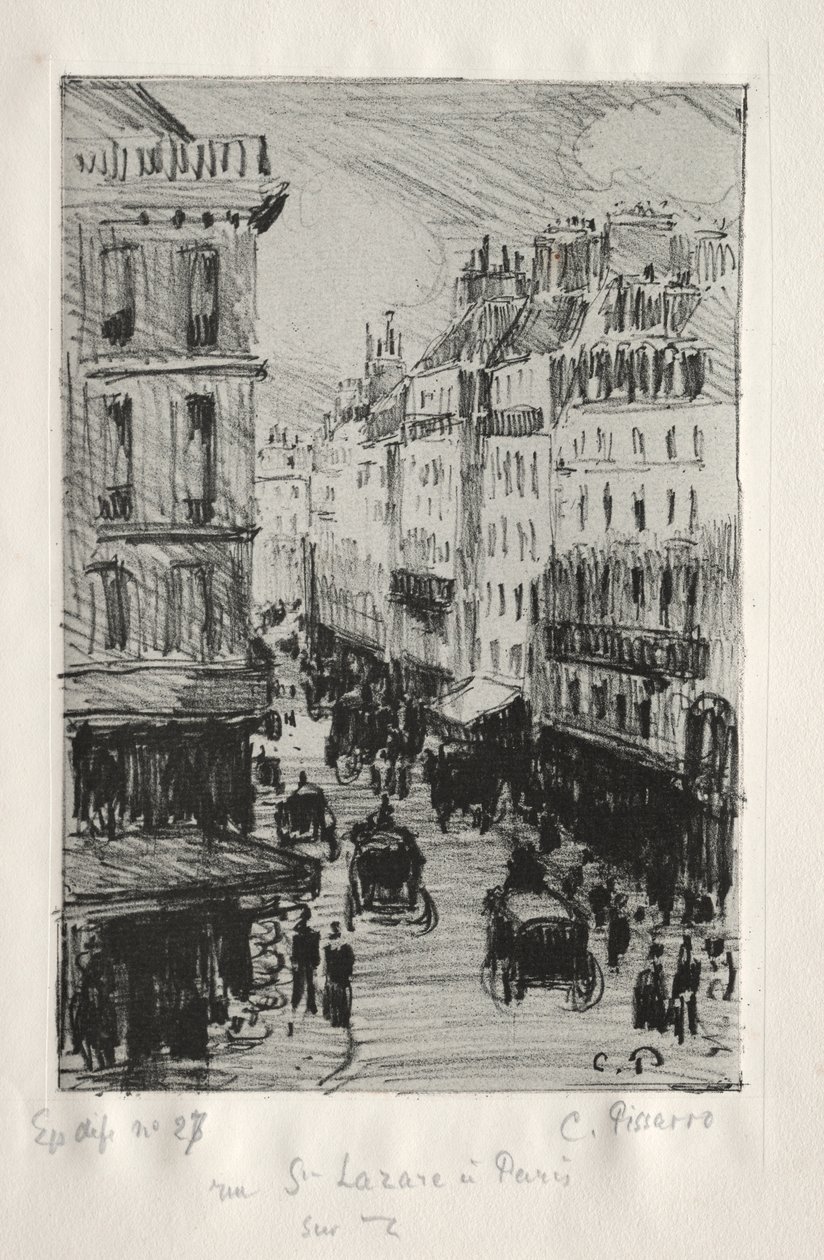 Rua Saint-Lazare, Paris de copy after Augustin Pajou
