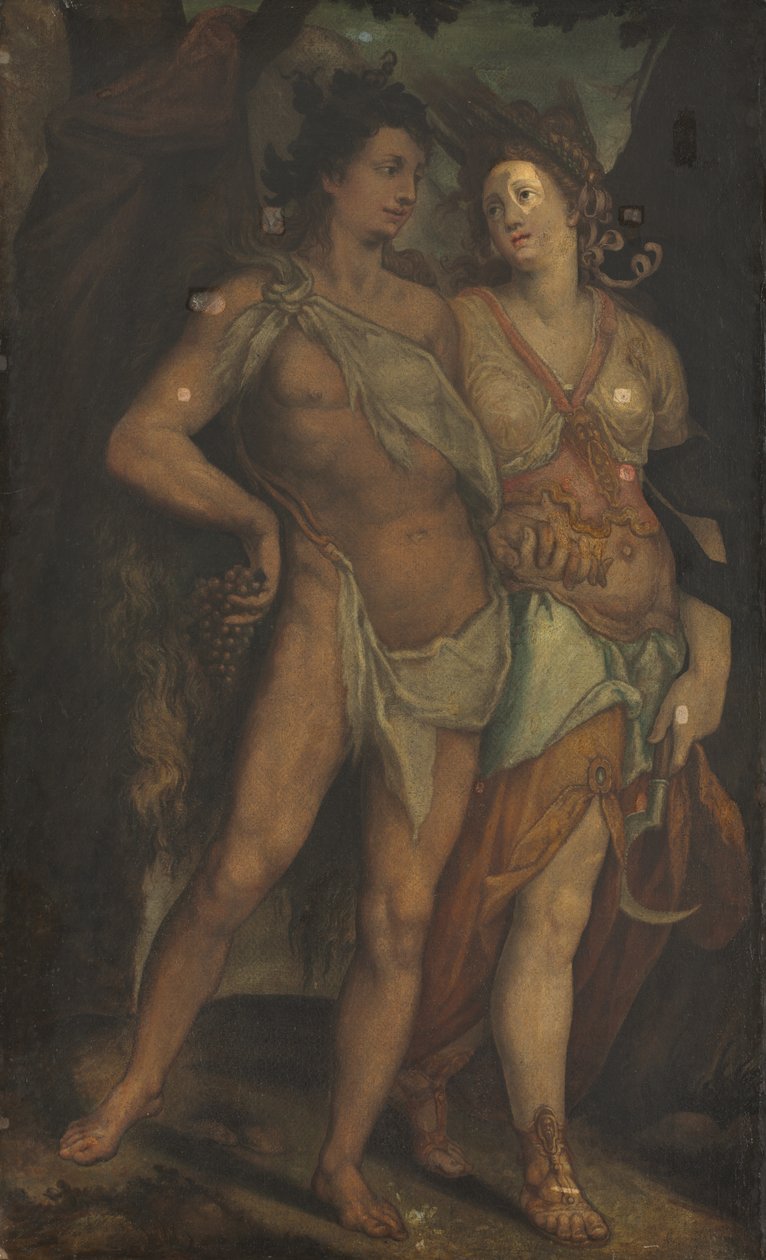 Ceres e Baco de copy after Bartholomaeus Spranger