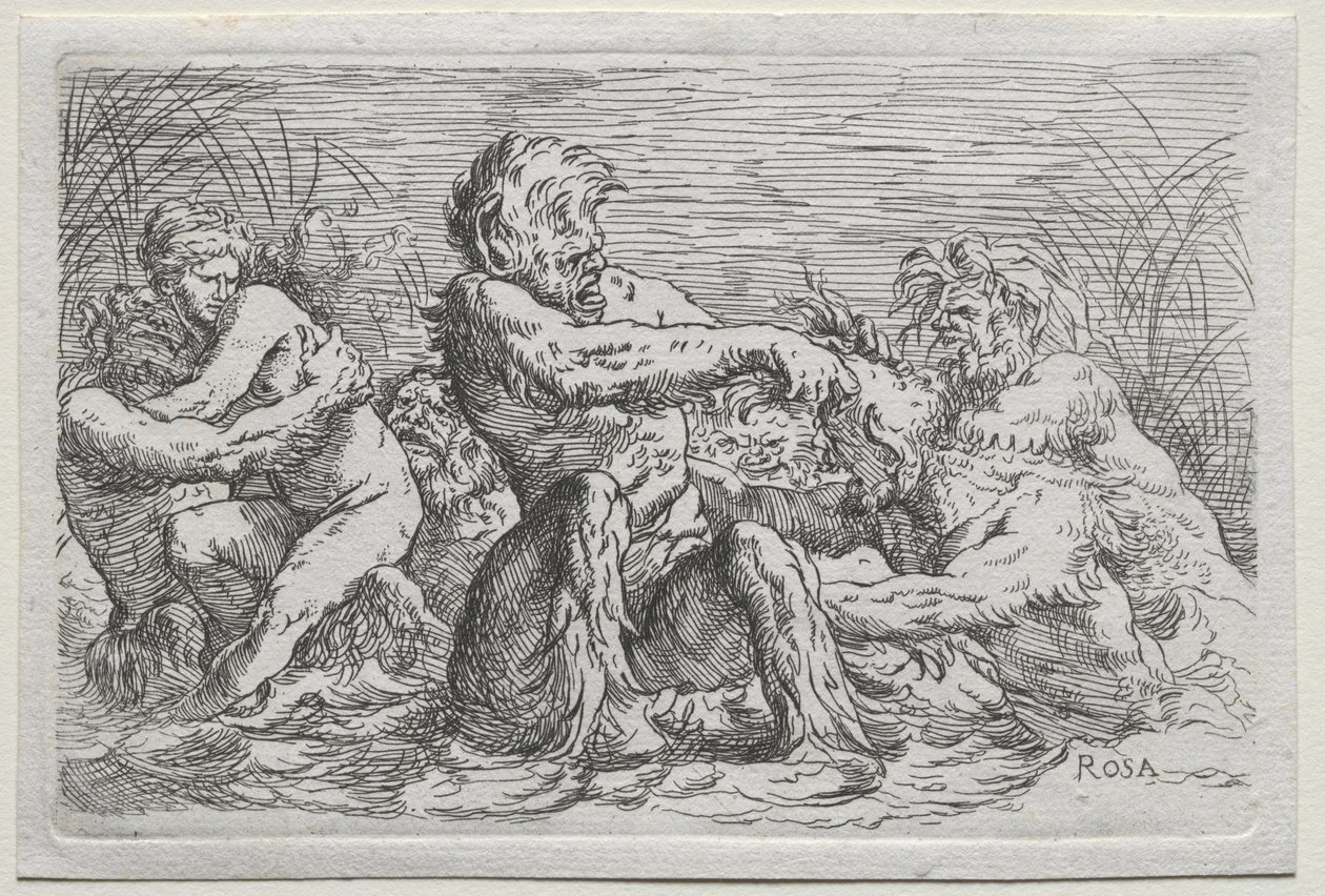 Deuses do Rio de copy after Salvator Rosa