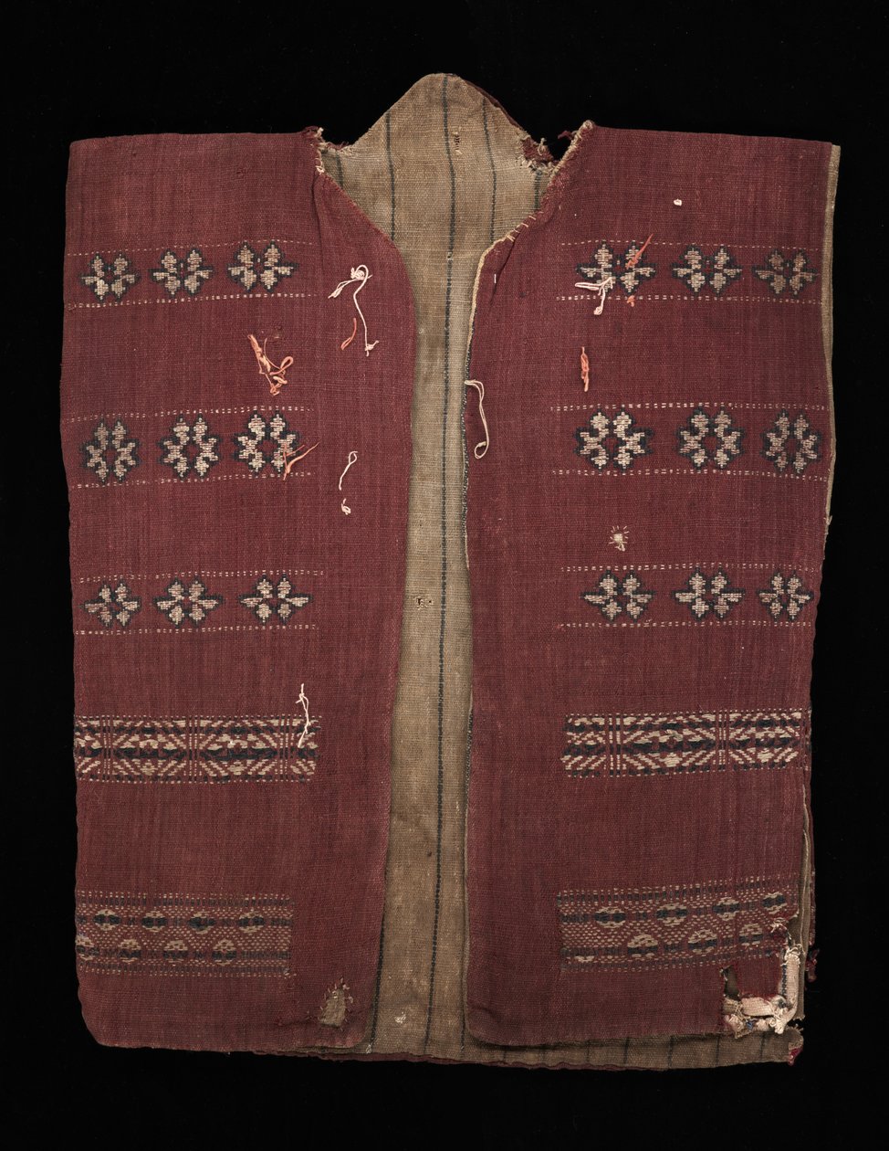 Jaqueta de headhunter (baju kirai), c.1825-75 (algodão tecido em casa) de culture Iban