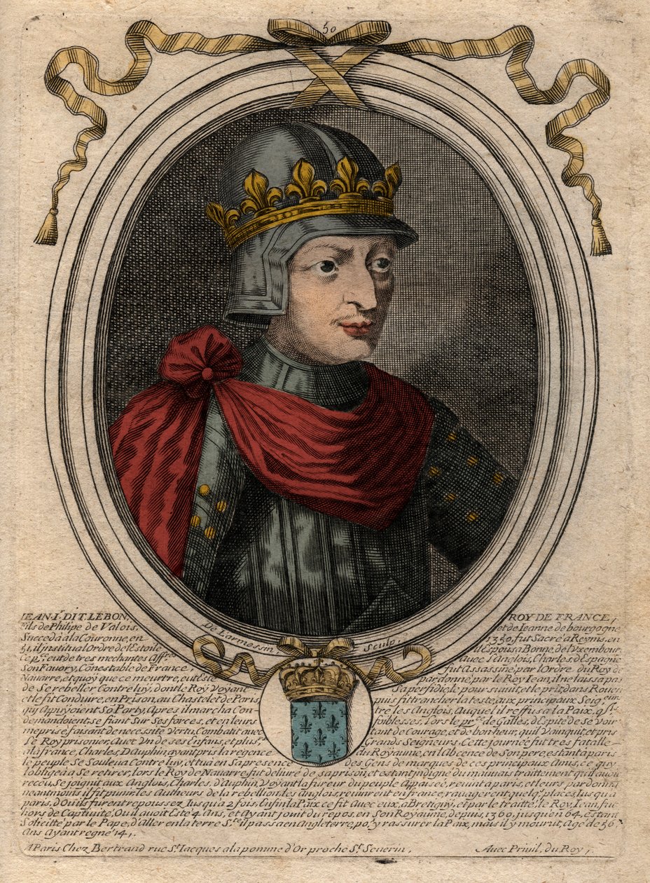 Retrato de João II, o Bom (1319-1364), Rei de França - Retrato de João II, 