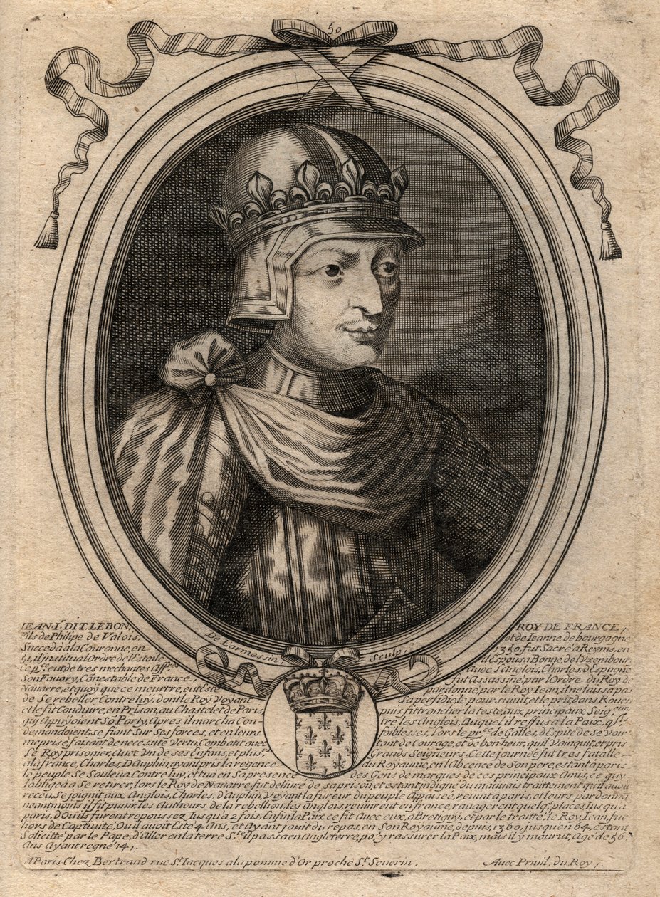 Retrato de João II, o Bom (1319-1364), Rei de França - Retrato de João II, 