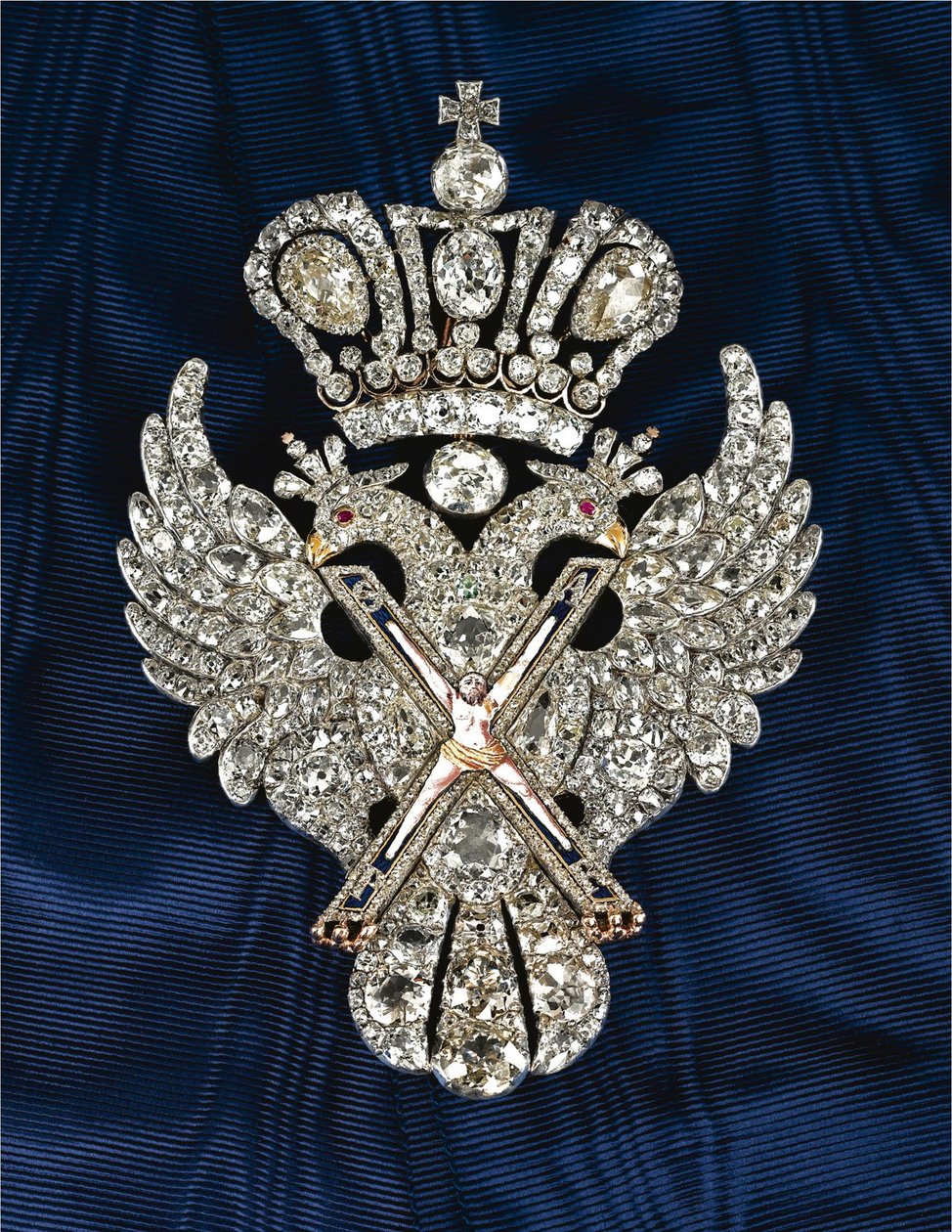 Distintivo da Ordem de Santo André, o Apóstolo, o Primeiro a Convocar, c. 1800 de decorations and medals Orders