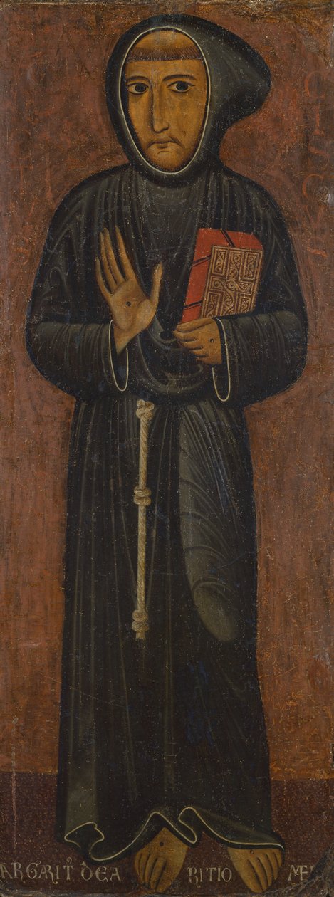 Representação de São Francisco de Assis (pintura sobre madeira) de di Magnano da Arezzo Margaritone