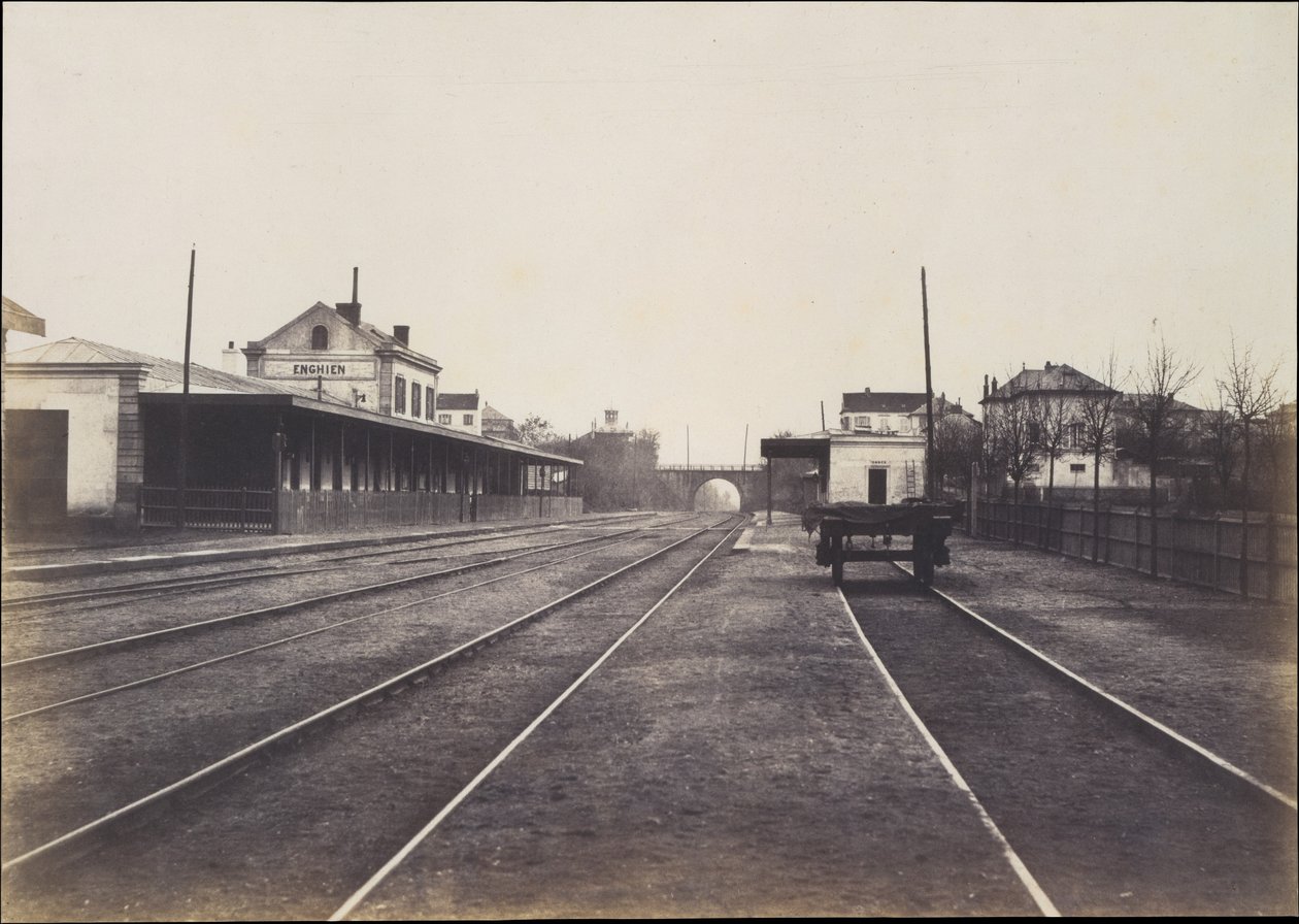 Estação de Enghien (Seine-et-Oise, França) de Edouard Denis Baldus