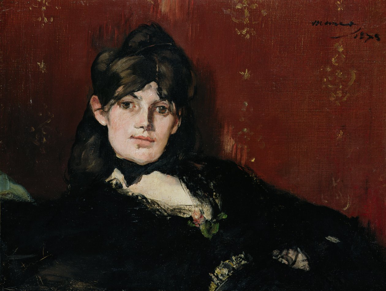 Berthe Morisot (1841-95) Reclinação, 1873 de Édouard Manet