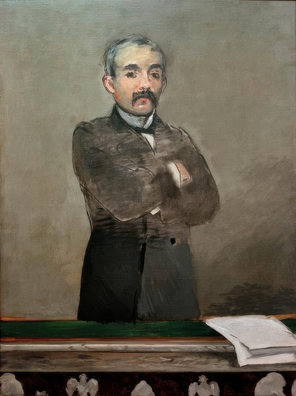 Portrait Clemenceau de Édouard Manet