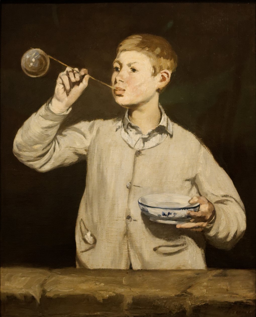 Menino soprando bolhas de Édouard Manet