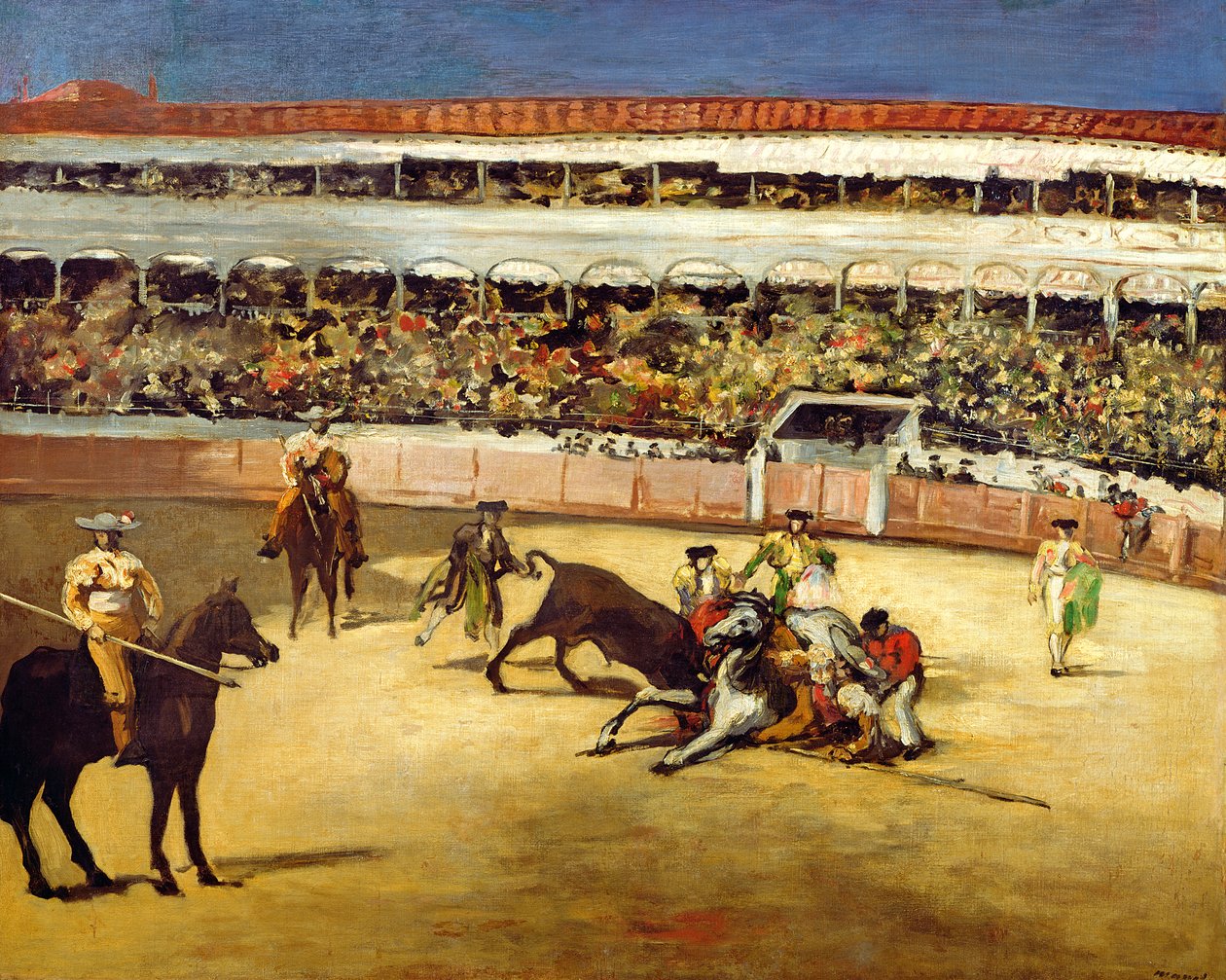 Luta de touro, 1865 de Édouard Manet