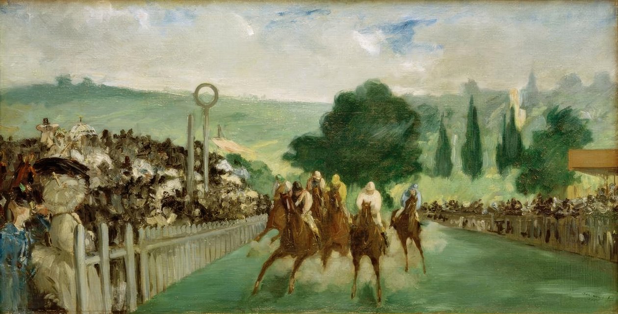 Corridas em Longchamp de Édouard Manet