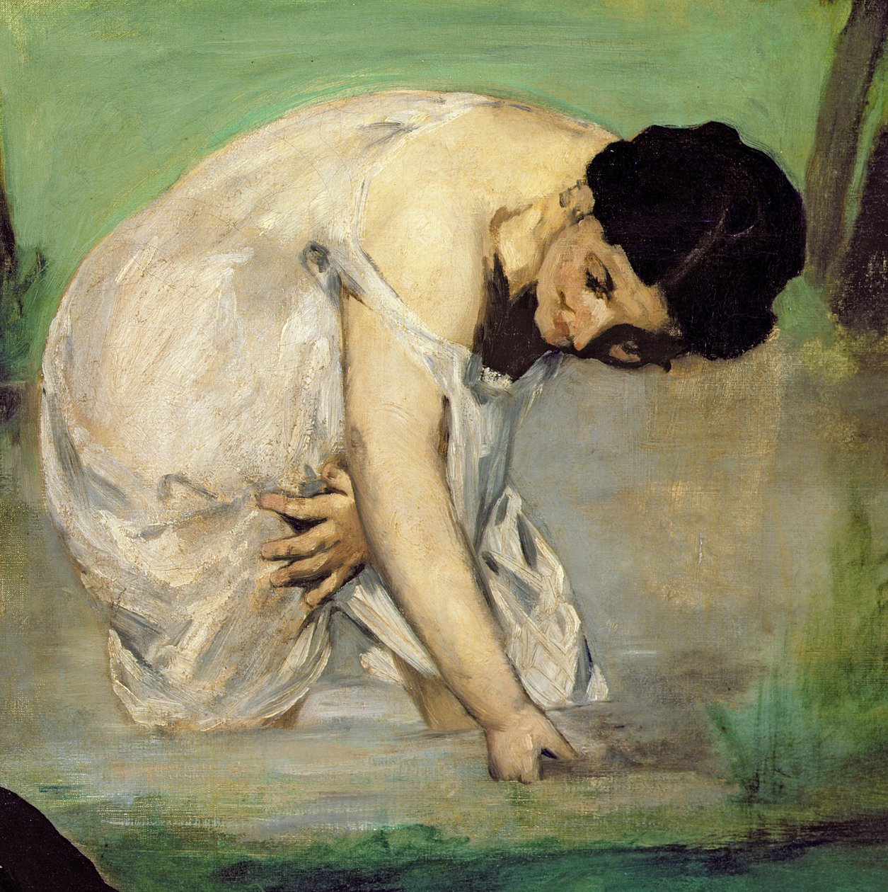Almoço na grama, 1863 (detalhe de 2310) de Édouard Manet
