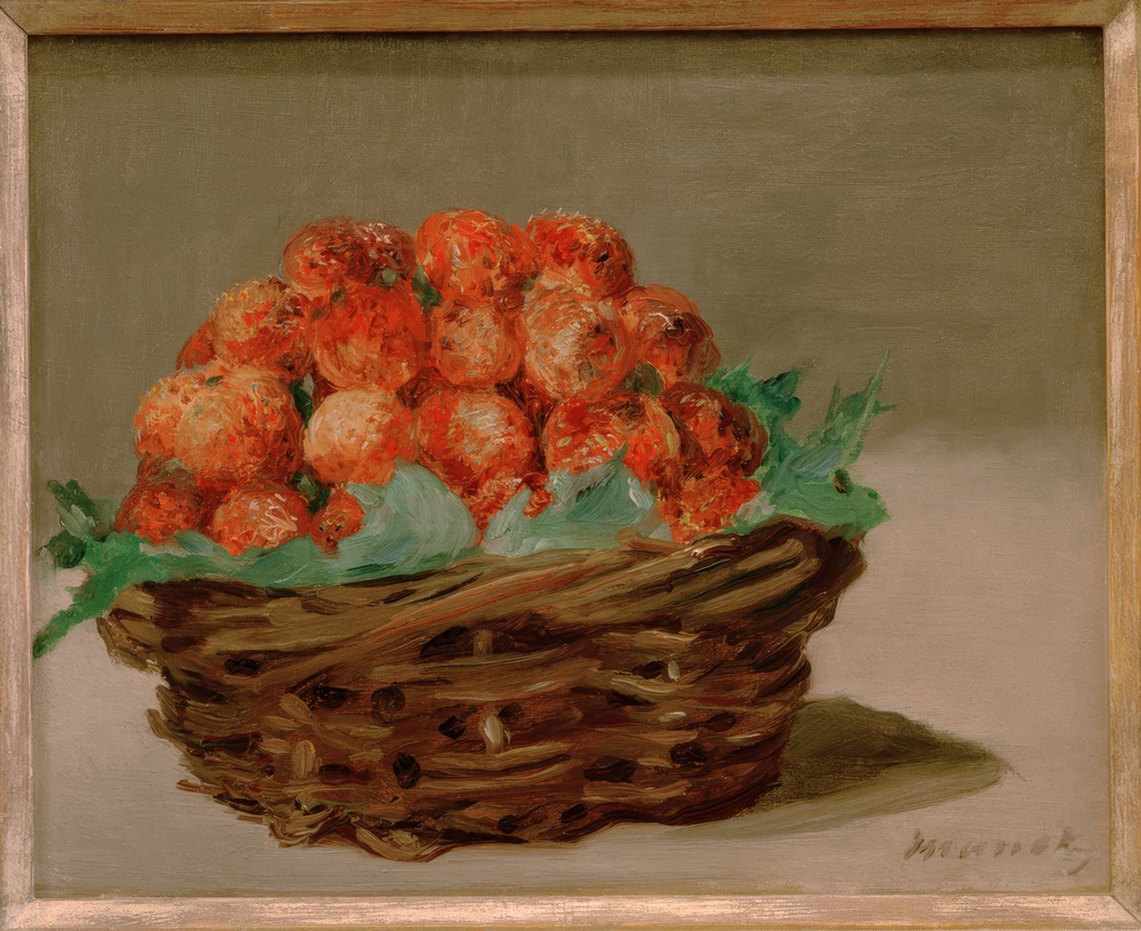 cesta de morango de Édouard Manet