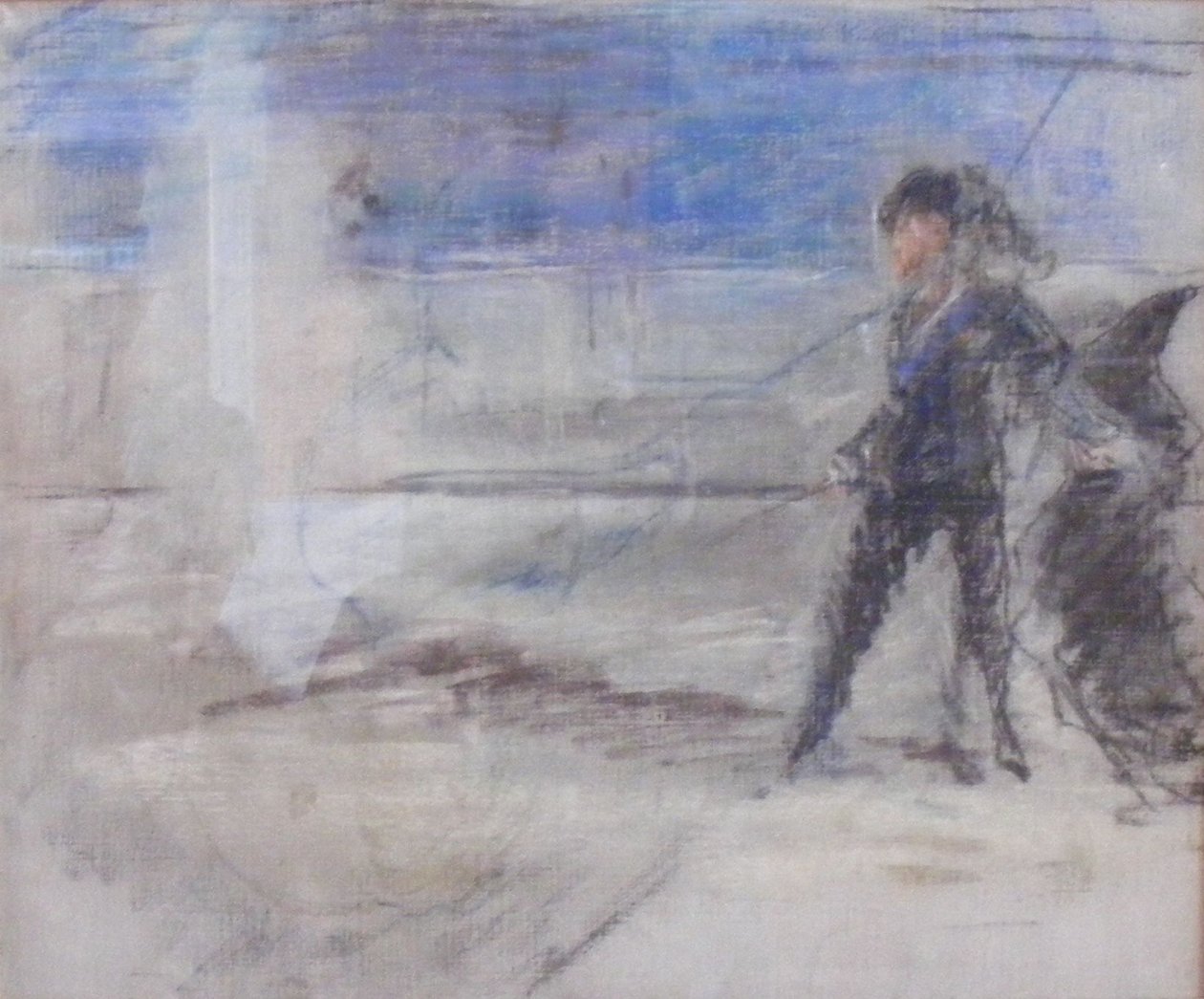 Hamlet e fantasma de Édouard Manet