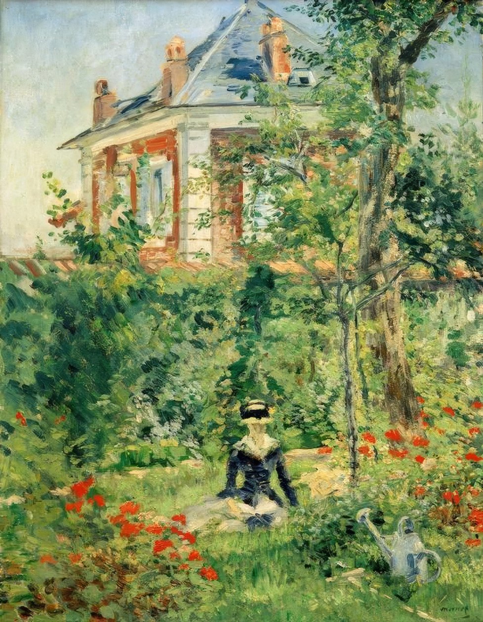 No jardim de Bellevue de Édouard Manet