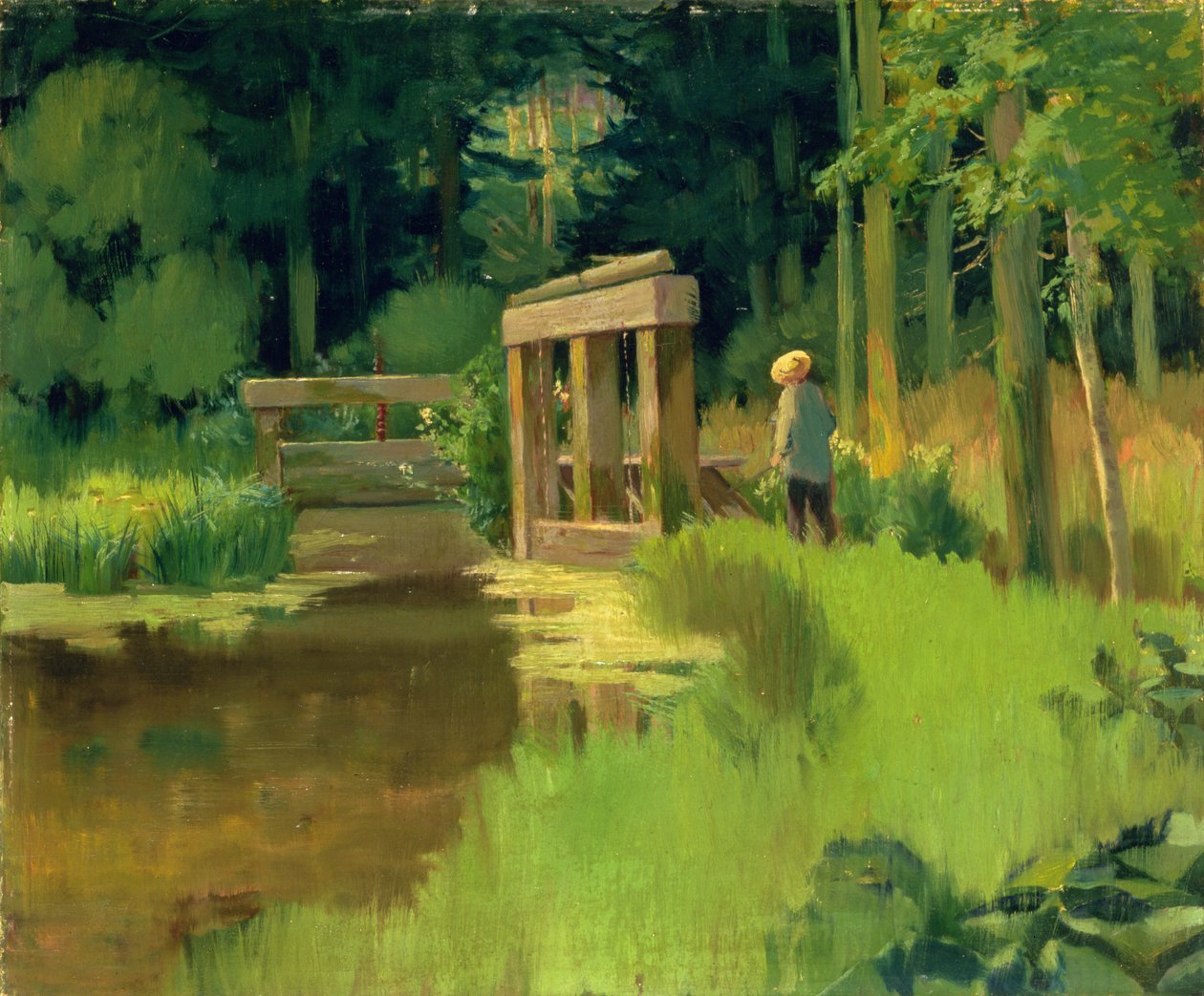 Em um parque de Édouard Manet