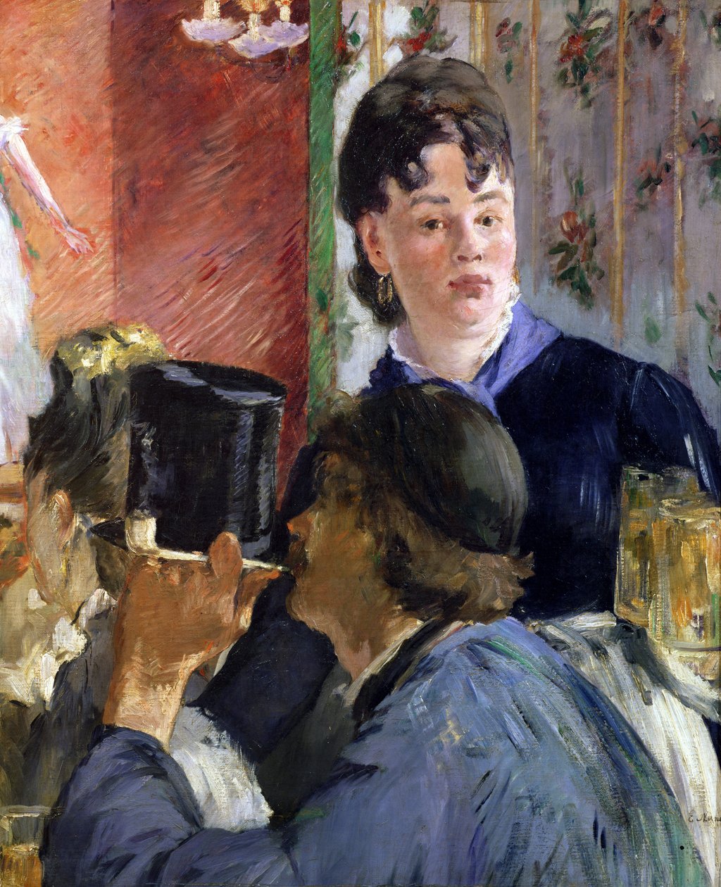 A garçonete de Bocks, 1878-79 de Édouard Manet