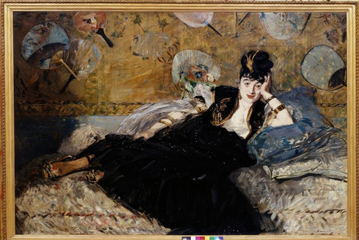 A senhora com os fãs de Édouard Manet