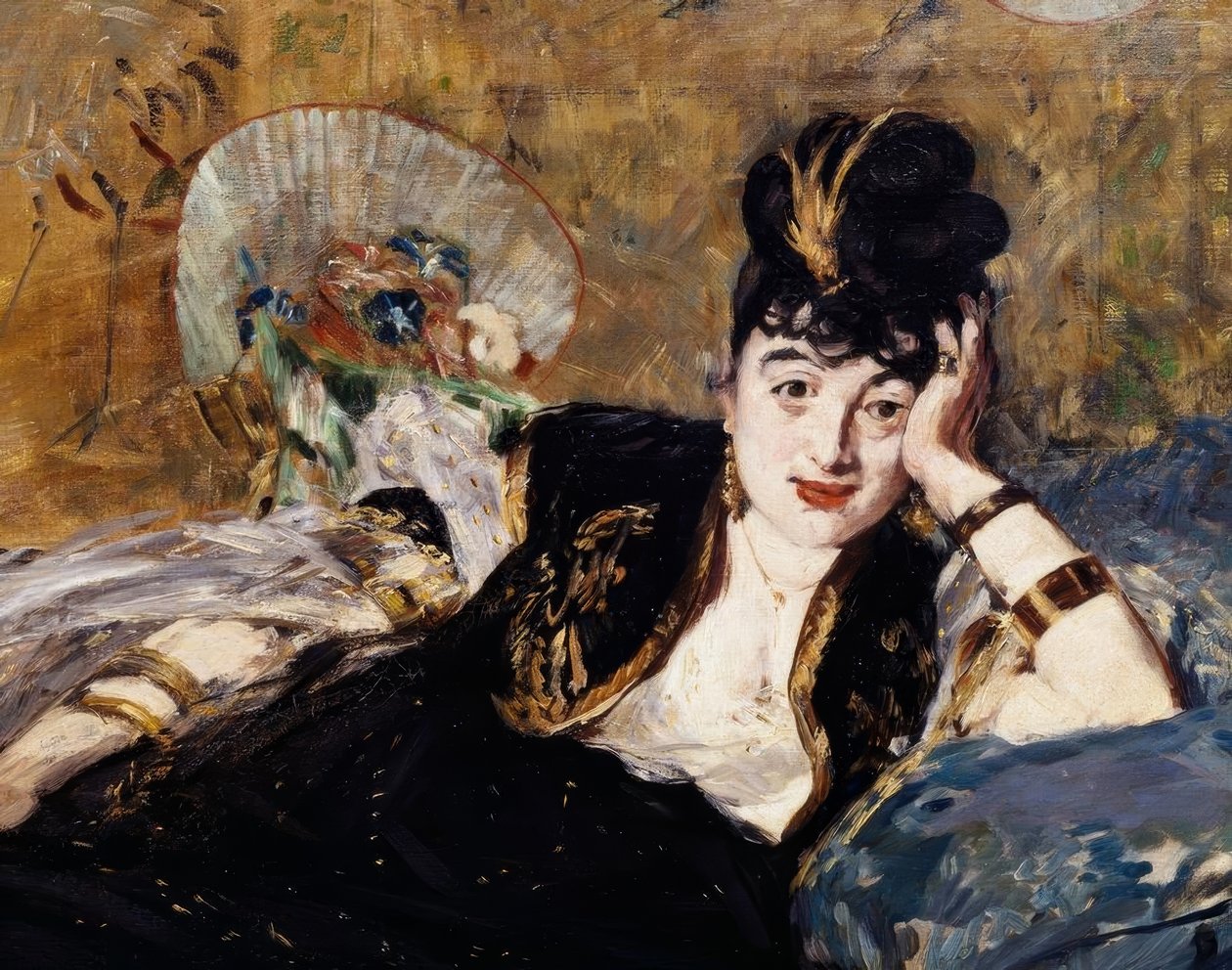 A senhora com os fãs de Édouard Manet