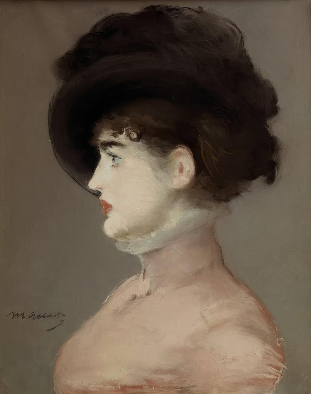 A mulher de chapéu preto: Retrato de Irma Brunner, a vienense de Édouard Manet