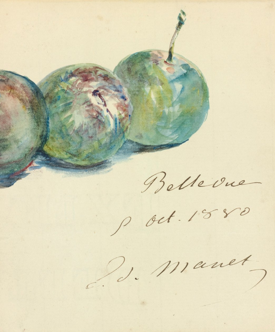 carta de Édouard Manet