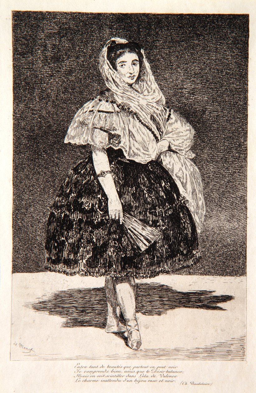 Lola de Valência, 1863 de Édouard Manet