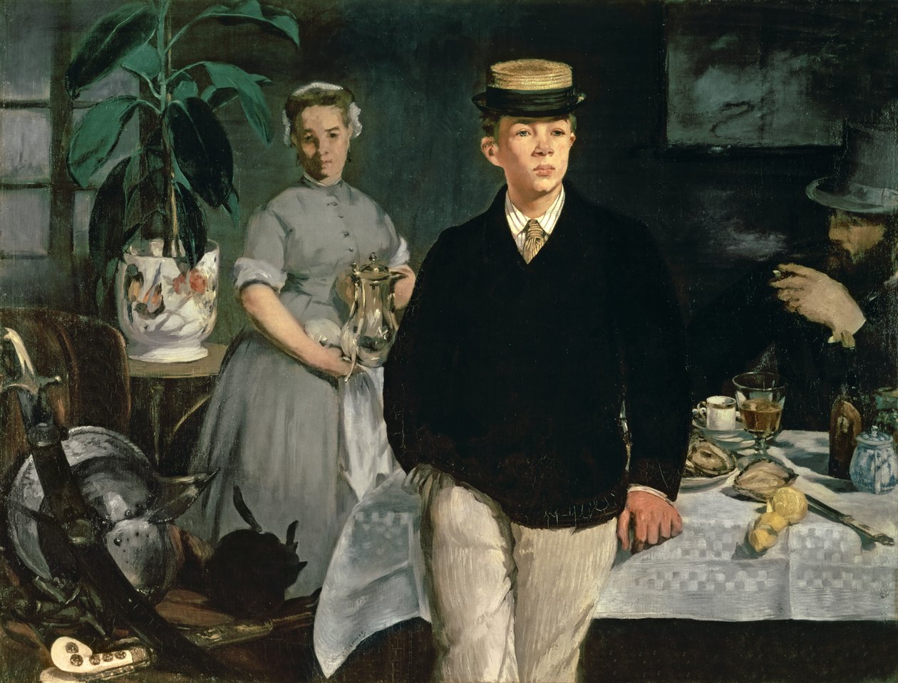 Almoço no estúdio, 1868 de Édouard Manet