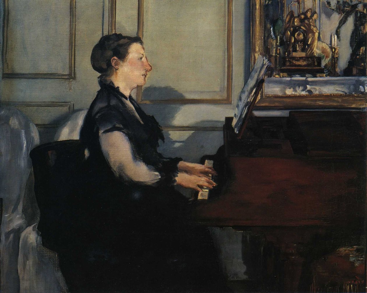 Madame Manet ou Piano de Édouard Manet