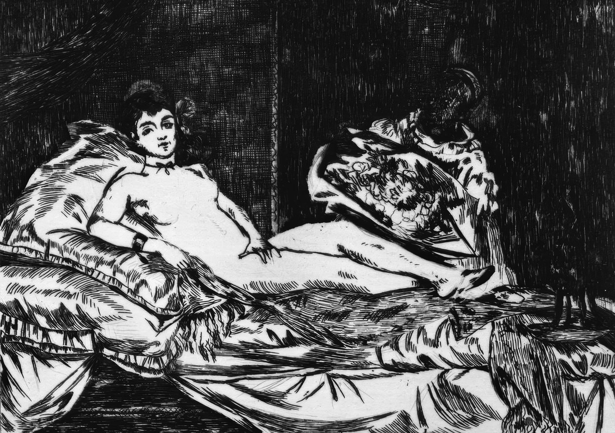 Olympia (versão grande) de Édouard Manet