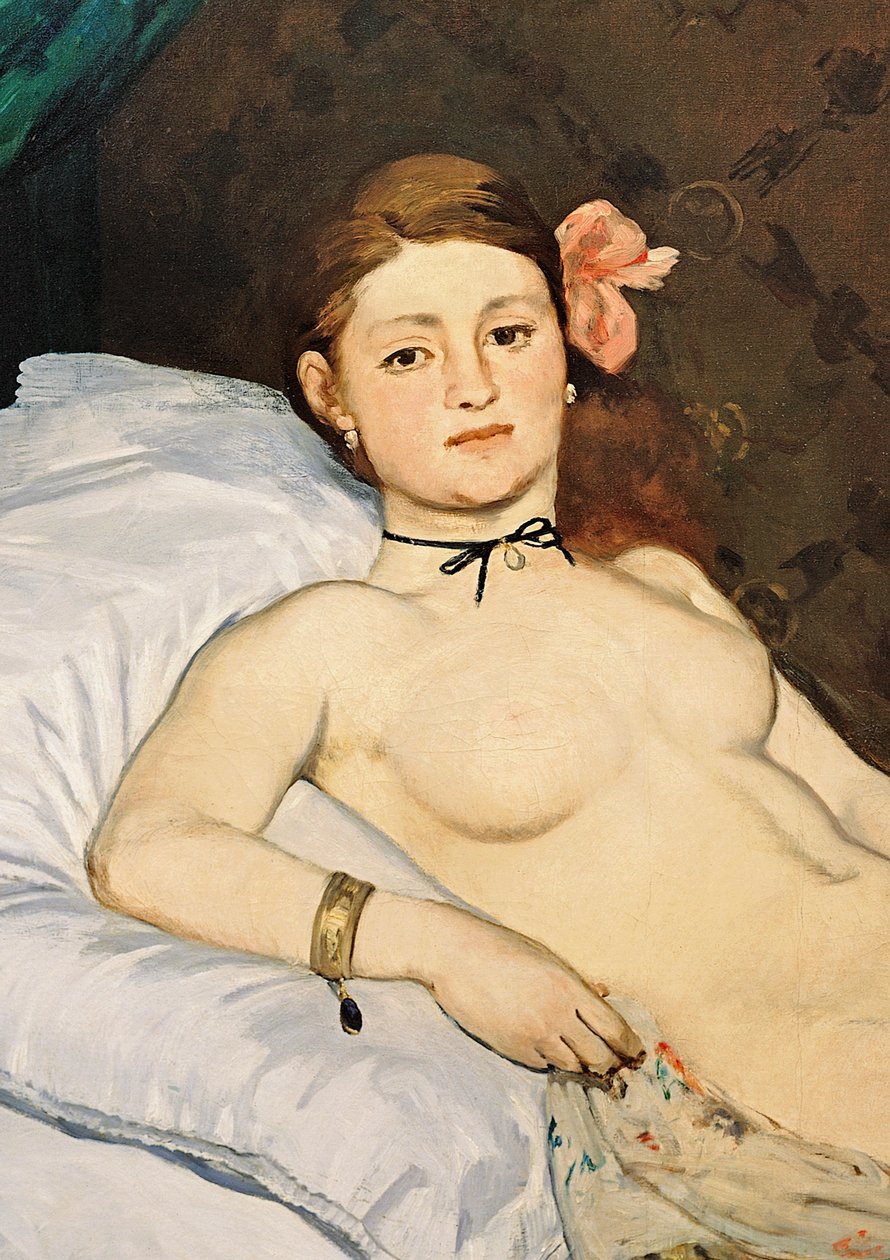 Olympia, 1863 (detalhe de 64183) de Édouard Manet