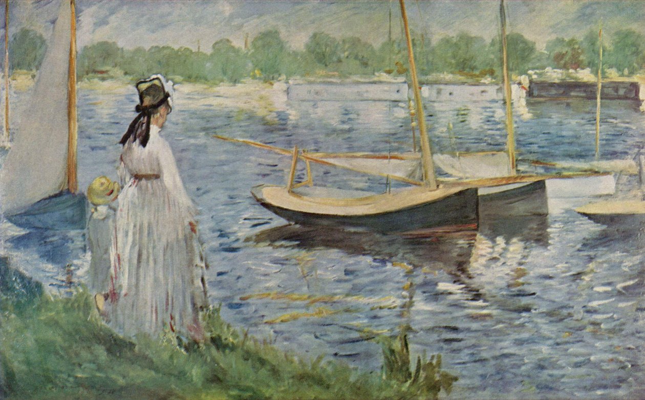 Sena costa em Argenteuil de Édouard Manet