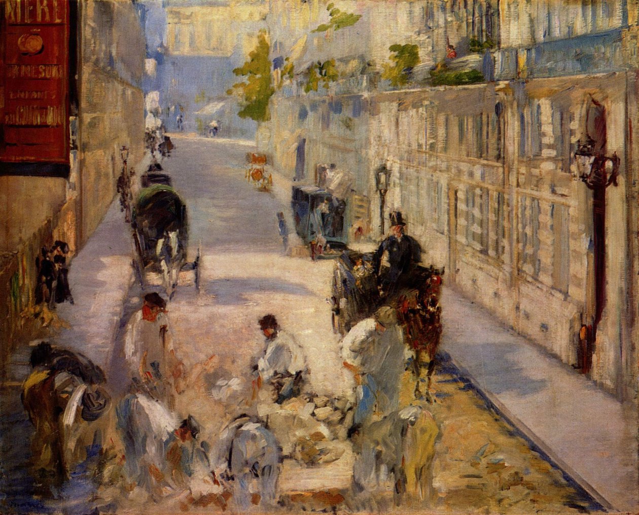 máquina de escavar de Édouard Manet