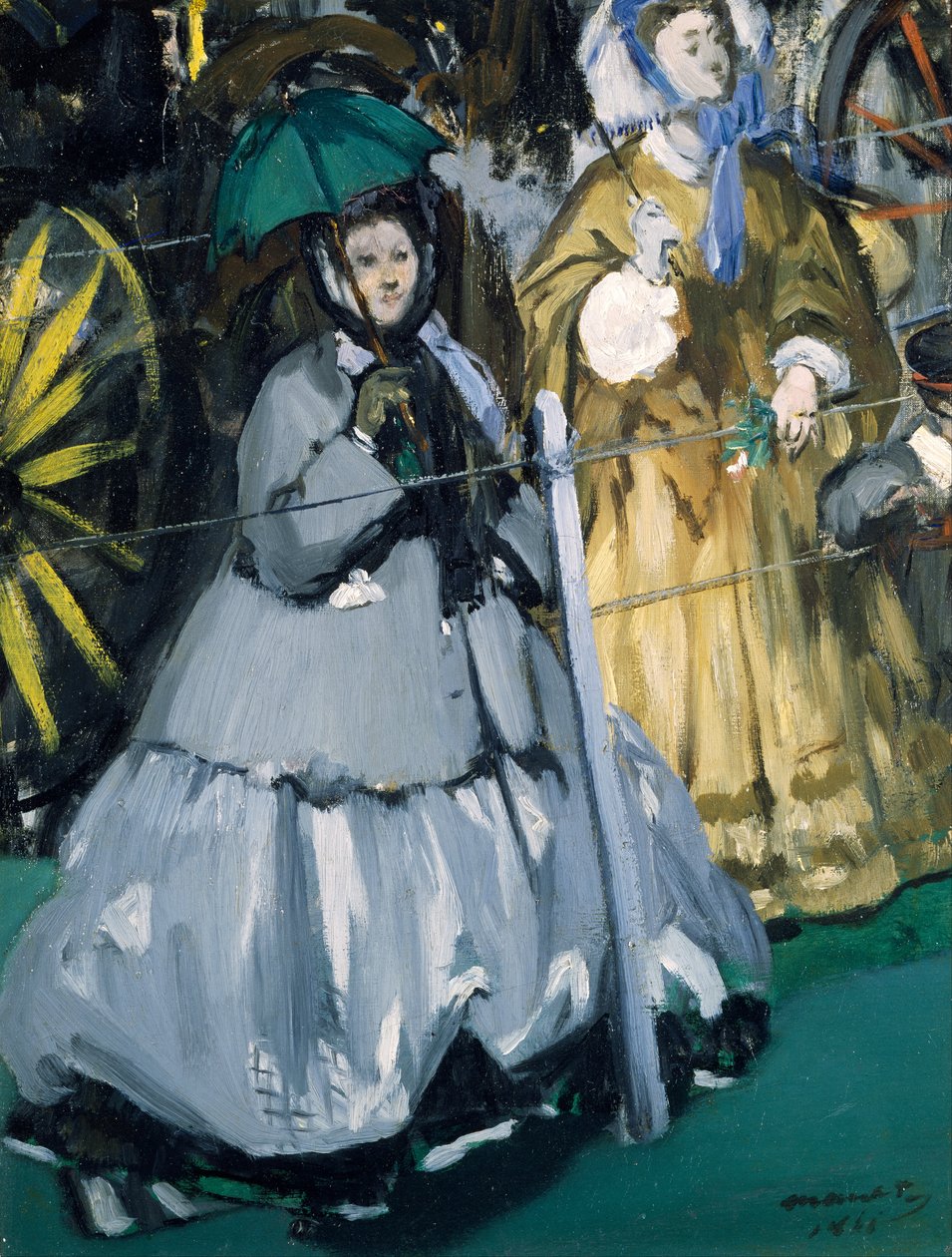Mulheres nas corridas de Édouard Manet