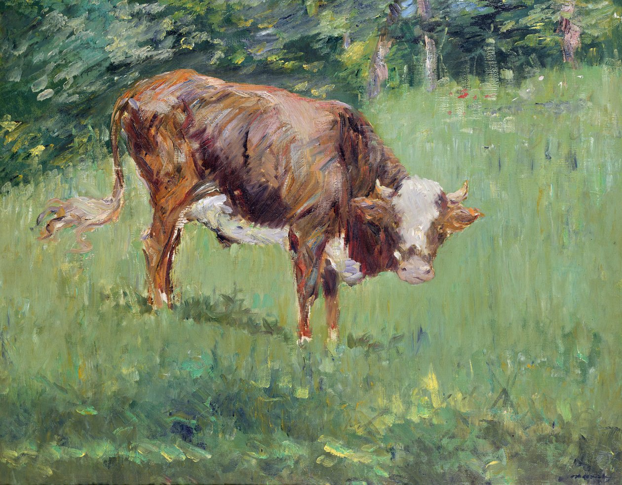 Jovem touro em um prado, 1881 de Édouard Manet