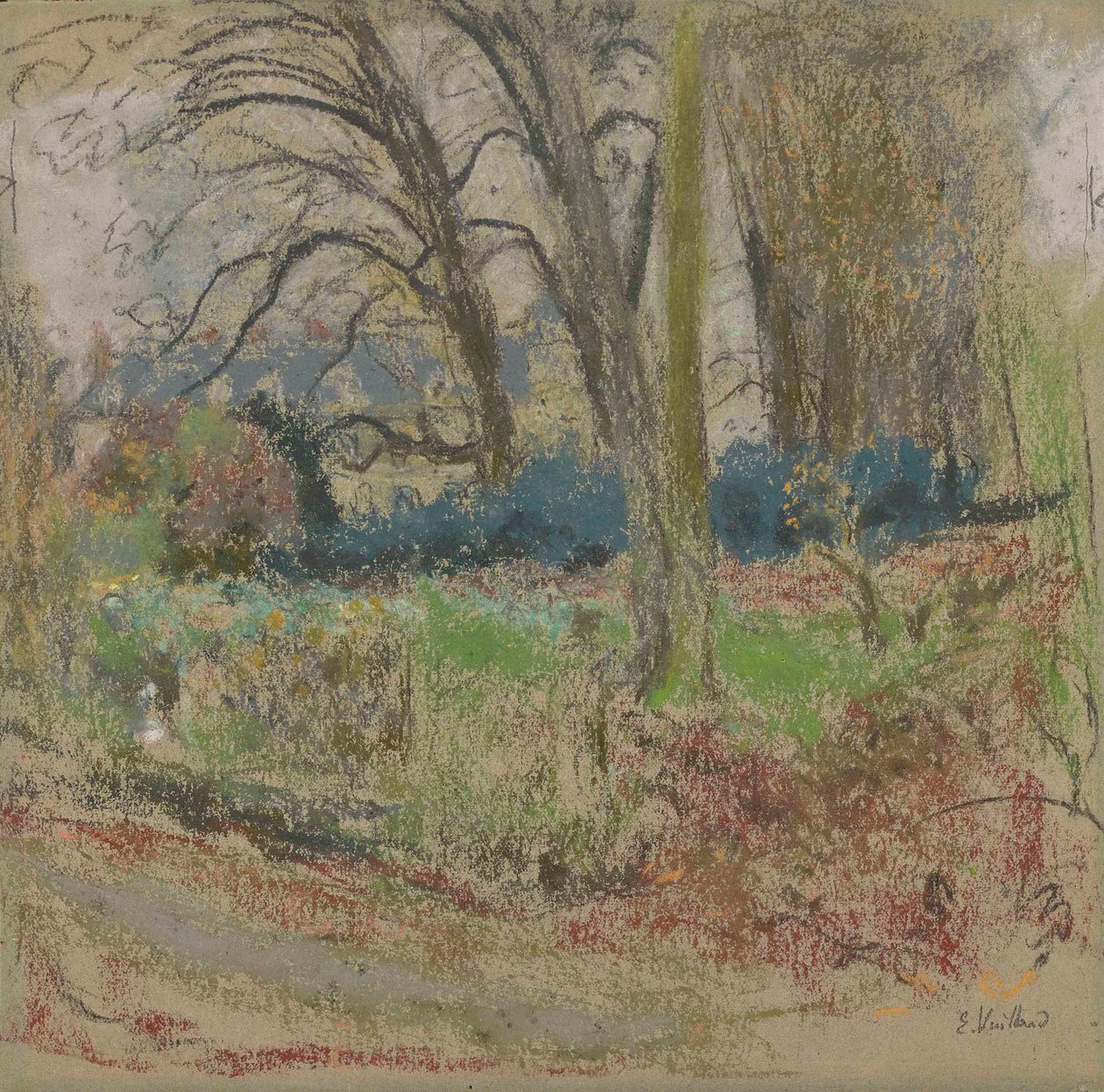 Paisagem de inverno com barro de Edouard Vuillard