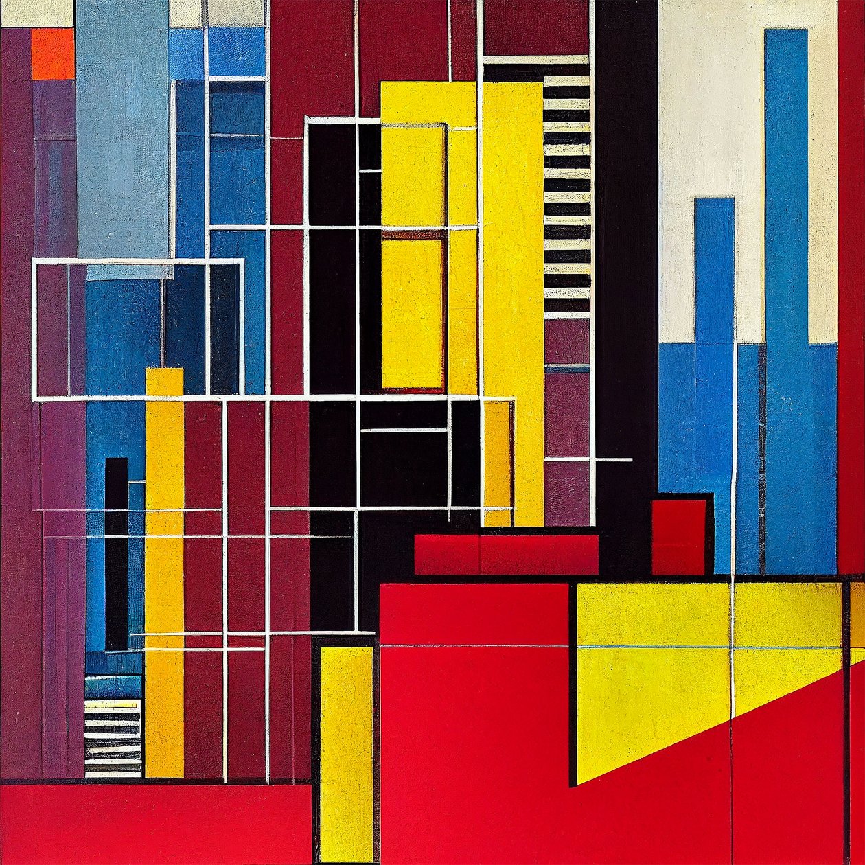 Vista da cidade de Boston, tela colorida abstrata, impressão de parede Arte a pedido de F. Abderrahim
