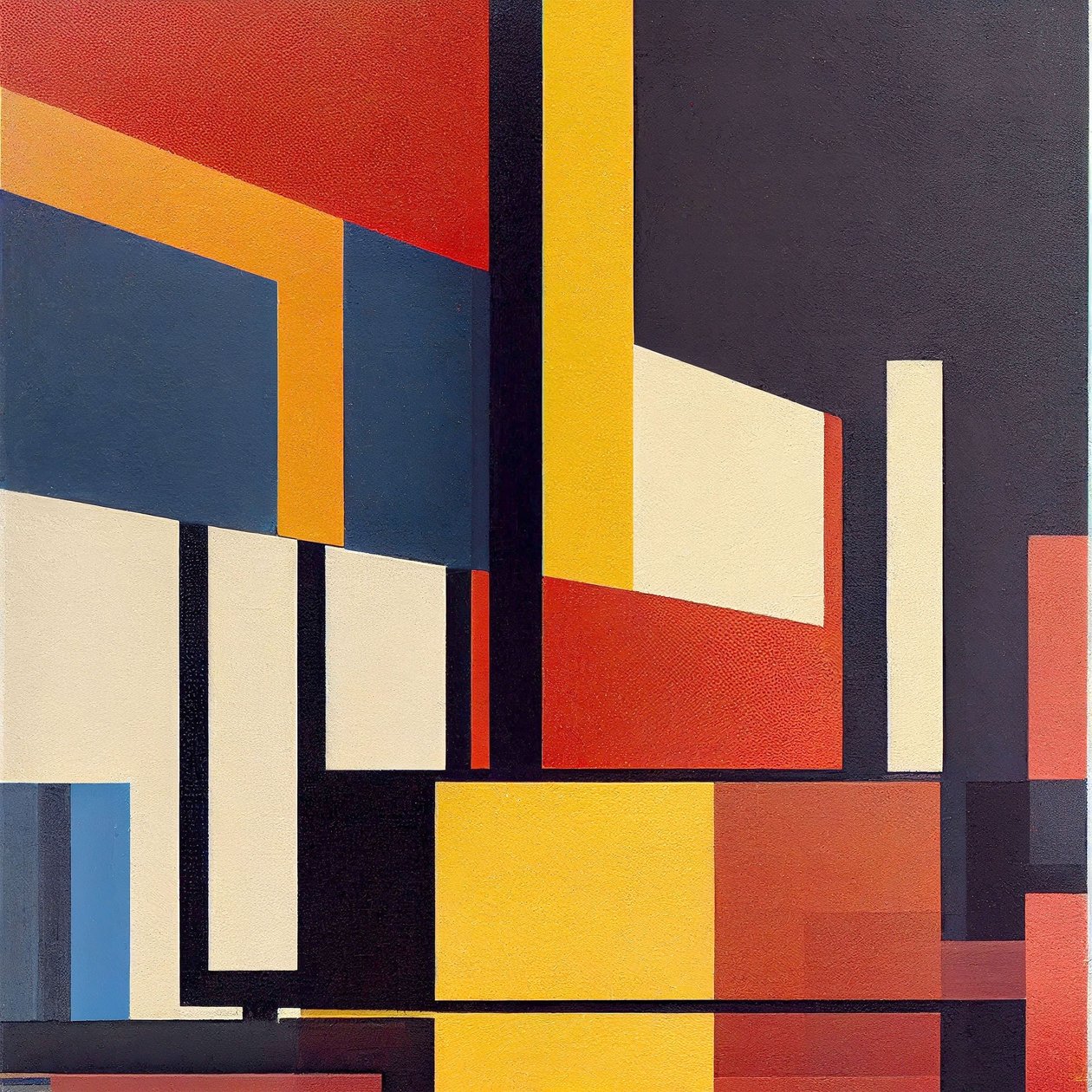 Formas geométricas Pintura sobre tela, impressão a pedido de F. Abderrahim