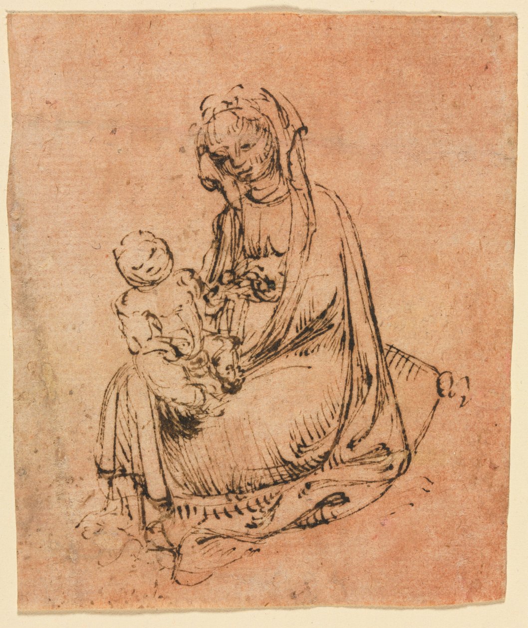 Madonna e criança de follower of Stefano da Zevio