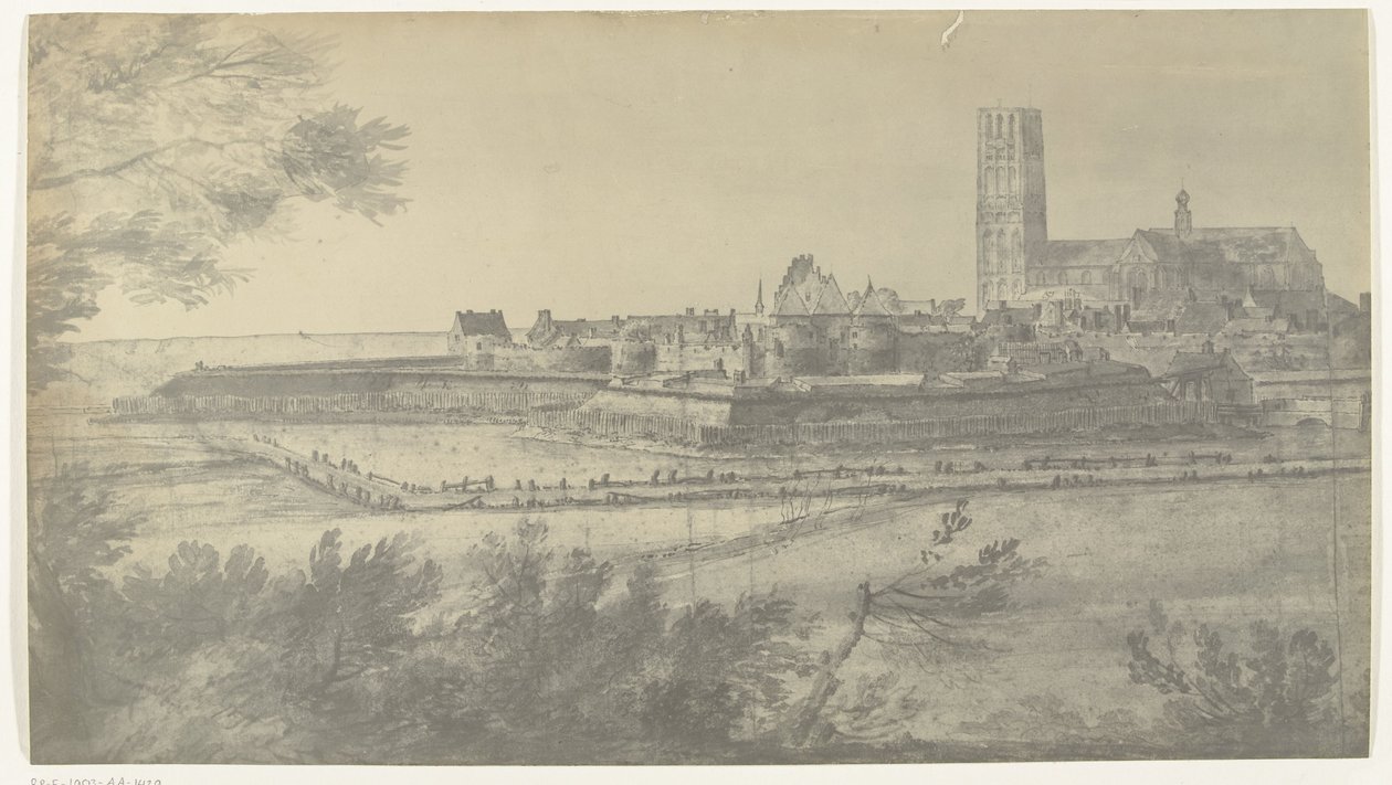 Vista de Harderwijk, 1672
Fotografias de desenhos da invasão francesa dos Países Baixos em 1672 por Adam Frans van der Meulen guardadas na Manufacture des Gobelins (título da série) de frères Moreau
