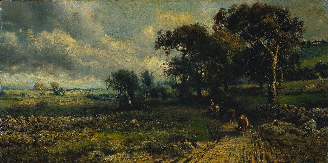 Nuvens felpudas de imitator of George Inness