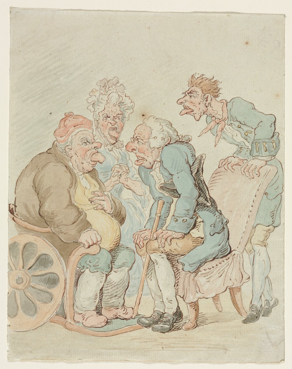 Médica de imitator of Thomas Rowlandson