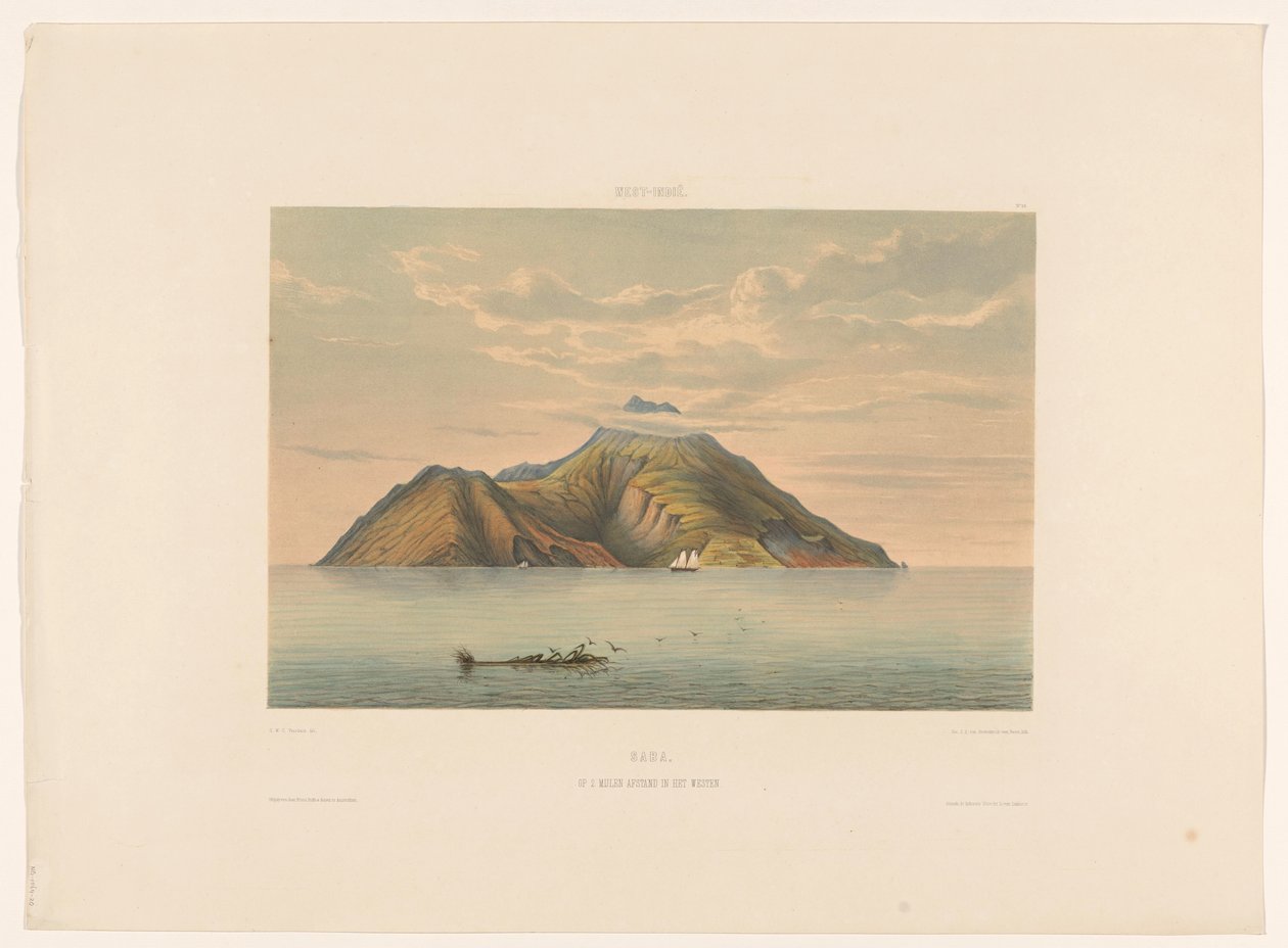 Saba
Saba. A 2 milhas para oeste. (título sobre o objecto) de jonkheer Jacob Eduard van Heemskerck
