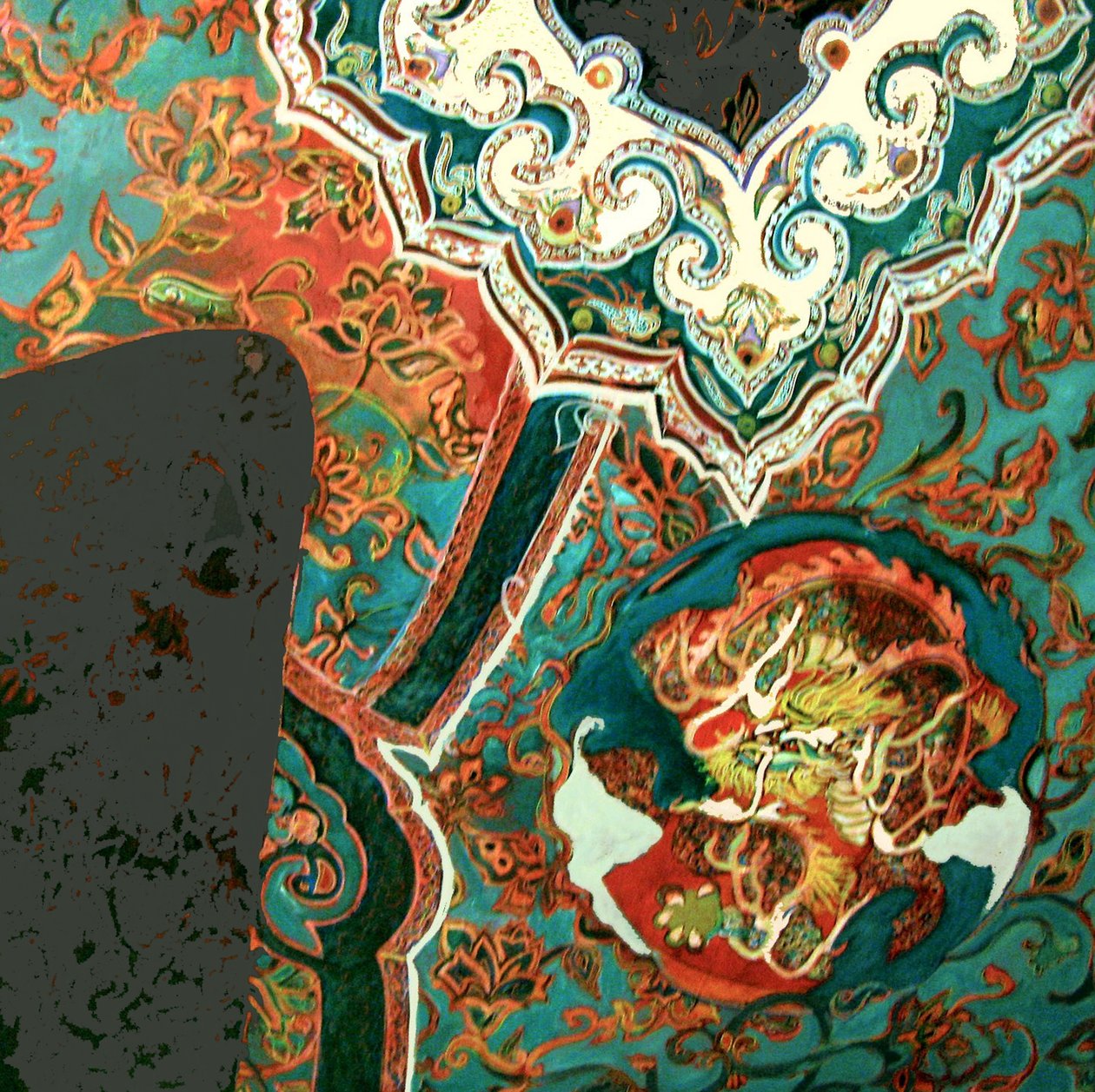 Casaco chinês, 2013 (técnica mista) de linda arthurs