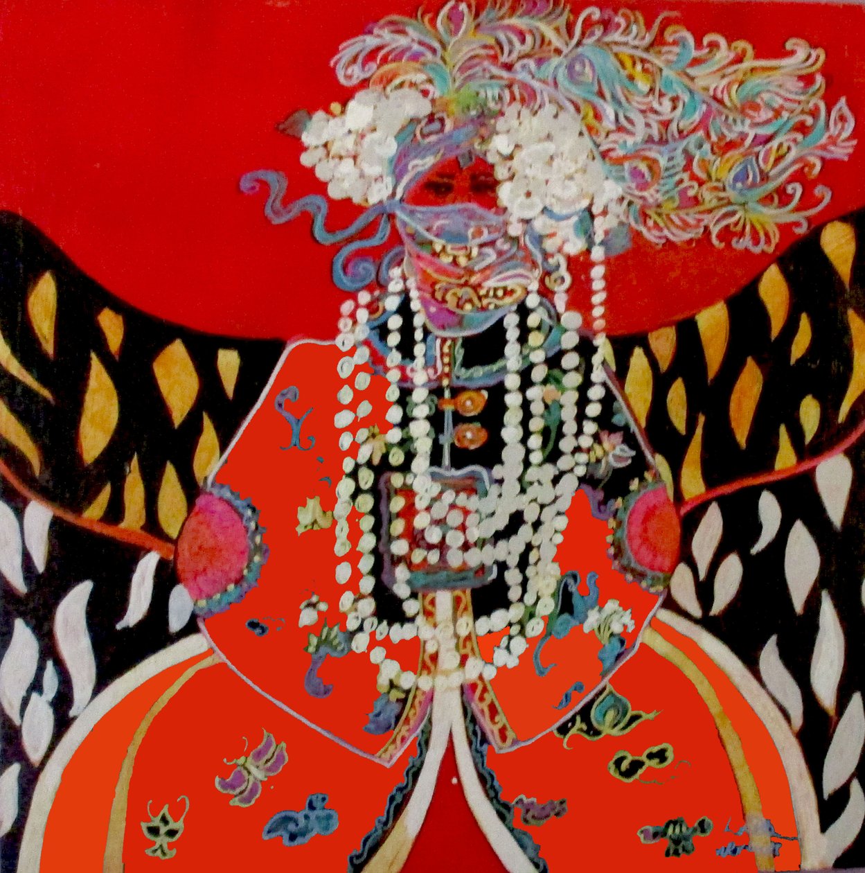 Mulher étnica número 3, 2017 (técnica mista) de linda arthurs