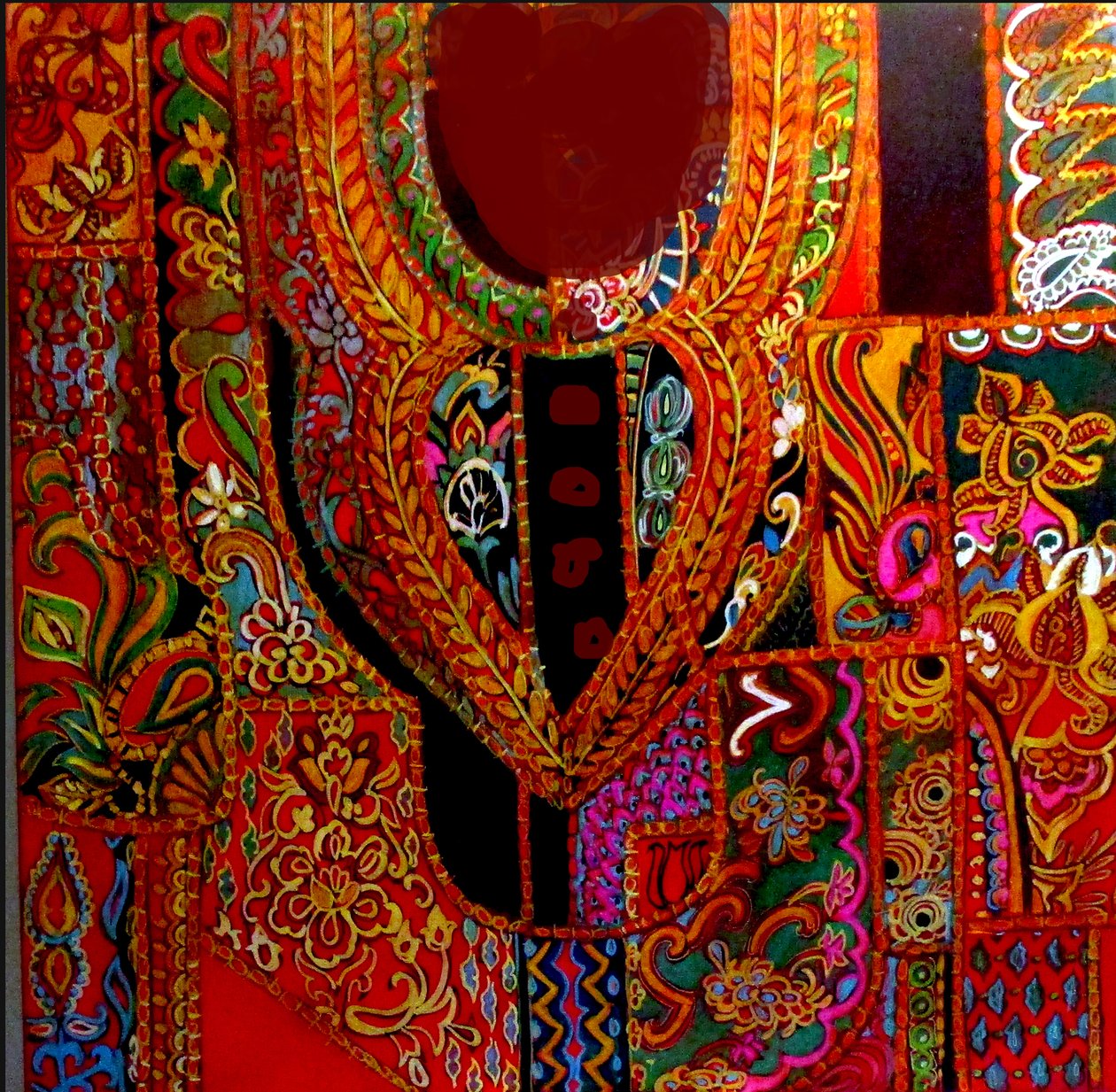 INDIA KURTA, 2017 (técnica mista) de linda arthurs