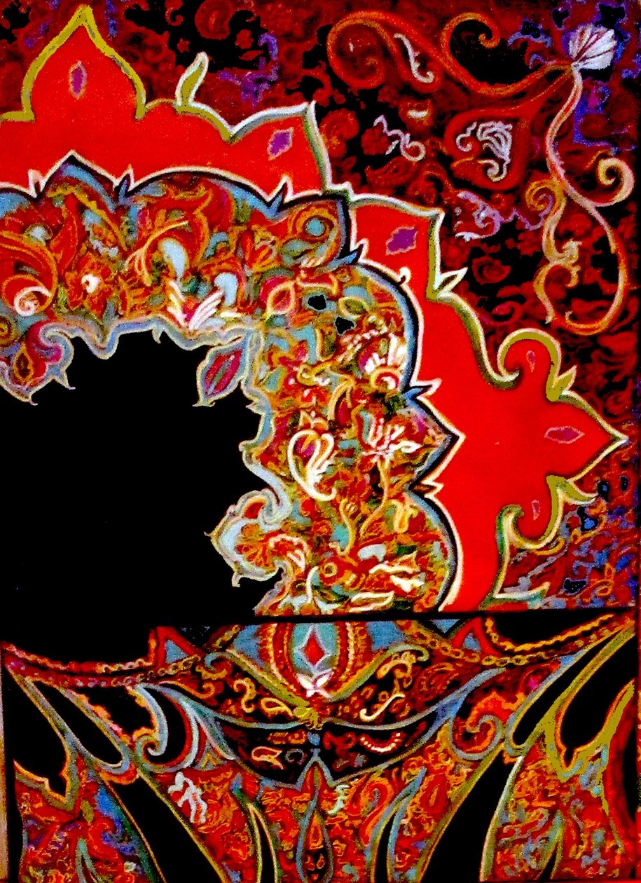 Lenço escocês, 2015 (técnica mista) de linda arthurs