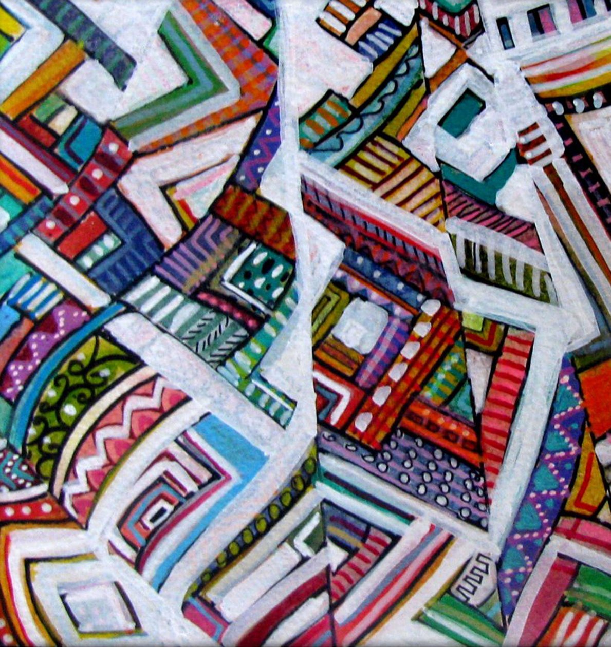 Triângulos, 2014 (aguarela, tinta) de linda arthurs