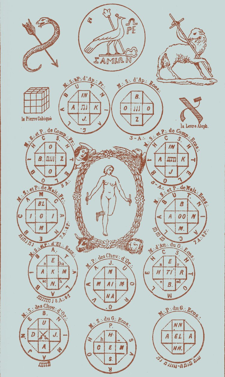 Vigésima primeira chave do tarot de Éliphas after Lévi